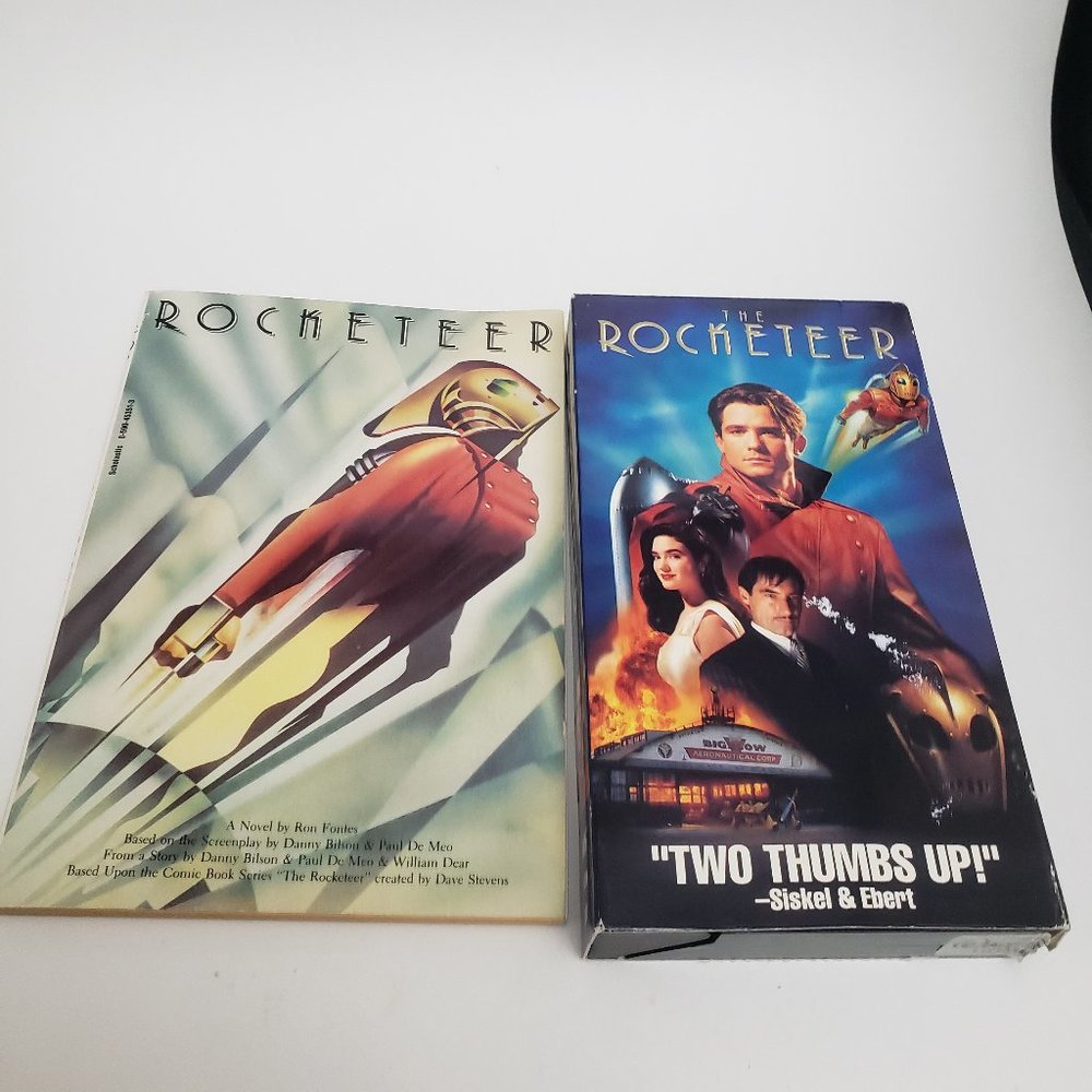The Rocketeer book and VHS